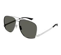 SAINT LAURENT Femme SAINT LAURENT SL 653 LEON 001 Lunettes de soleil Métal Argent Gris Pilote Normale