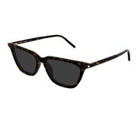 SAINT LAURENT Femme SAINT LAURENT SL 889 SULPICE THIN 002 Lunettes de soleil Acétate La Havane Gris Cat Eye
