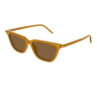 SAINT LAURENT Femme SAINT LAURENT SL 889 SULPICE THIN 004 Lunettes de soleil Acétate Jaune Marron Cat Eye