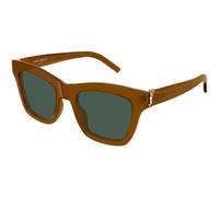 SAINT LAURENT Femme SAINT LAURENT SL M156 005 Lunettes de soleil Acétate Marron Vert Cat Eye