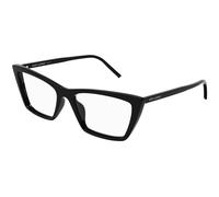 SAINT LAURENT Femme SL 737 MICA THIN OPT 001 Montures optiques Acétate Noir Transparent Carré