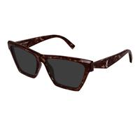 SAINT LAURENT Femme SL M103 006 Lunettes de soleil Acétate Havane Gris Cat Eye