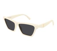 SAINT LAURENT Femme SL M103 007 Lunettes de soleil Acétate Ivoire Noir Cat Eye