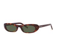 YVES SAINT LAURENT SL 557 Shade Lunettes de Soleil, Vert (Havana-Havana-Green), 53 Femme