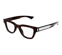 SAINT LAURENT Homme SAINT LAURENT SL 789 JACQUES OPT 002 Montures optiques Acétate Havane Transparent Carré