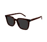 SAINT LAURENT Femme SL M146 002 Lunettes de soleil Acétate Havane Gris Carré