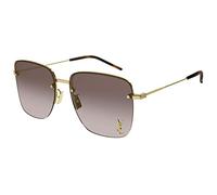 Saint Laurent SL 312 M 008, Lunettes de soleil, Carrée, Femme, Doré