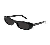 Saint Laurent SL 557 SHADE-001 53 Lunettes de soleil pour femme Noir, Noir - Noir, 53 cm