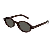 SAINT LAURENT Femme SAINT LAURENT SL 751 JEANNE 002 Lunettes de soleil Acétate Havane Gris Ronde