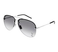 SAINT LAURENT Unisex SAINT LAURENT CLASSIC 11 M 005 Lunettes de soleil Métal Argent Gris Pilote Ombré