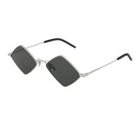 SAINT LAURENT Unisex SAINT LAURENT SL 302 LISA 001 Lunettes de soleil Métal Argent Gris Géométrique Normale