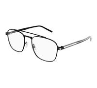 SAINT LAURENT Unisex SAINT LAURENT SL 665 OPT 001 Montures optiques Métal Noir Transparent Pilote Antiriflesso