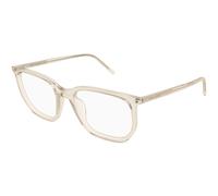 SAINT LAURENT Unisex SAINT LAURENT SL 802 004 Montures optiques Acétate Beige Transparent Géométrique