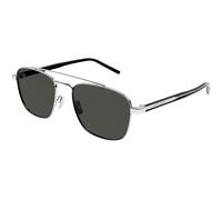 SAINT LAURENT Unisexe SL 665 002 Des lunettes de soleil Métal Argent Gris Pilote