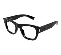 SAINT LAURENT Unisex SL 698 001 Montures optiques Acétate Noir Transparent Carré