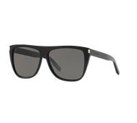 Saint Laurent Unisex Sunglass SL 1 K - Couleur du Monture: Noir, Couleur de Lentille: Brun