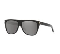 Saint Laurent Unisex Sunglass SL 1 K - Couleur du Monture: Noir, Couleur de Lentille: Gris