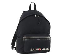 Saint Laurent Vintage, Femme, Pre-owned, Noir, Taille: ONE Size Sac à dos en toile Vintage Pre-owned