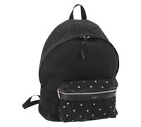 Saint Laurent Vintage, Femme, Pre-owned, Noir, Taille: ONE Size Sac à dos vintage en toile Pre-owned