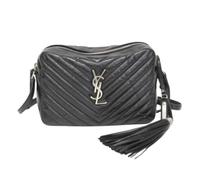 Saint Laurent Vintage - Sac bandoulière Lou V-stitch Pre-owned - Femme - Pre-owned - Noir - Taille: ONE Size