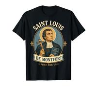 Saint Louis de Montfort : véritable dévotion à Marie, Sainte catholique T-Shirt Graphique avec Valeur