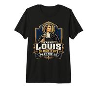 Saint Louis de Montfort : véritable dévotion à Marie, Sainte catholique T-Shirt Haut de Gamme