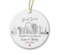 Saint-Louis, Missouri Ornement Suspendu Décoratifs Décoration De Noël A Suspendre Mignon Pendentif De Noël pour Mariage Jardin Maison