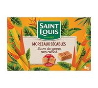 SAINT LOUIS - Morceaux Sécables Sucre De Canne 1Kg - Lot De 4
