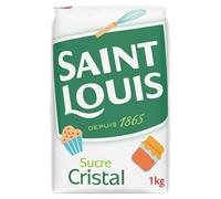 SAINT LOUIS - Sucre Cristal Sachet Papier De 1Kg - le Lot De 4