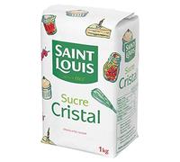 SAINT LOUIS - Sucre Cristal Sachet Papier De 1Kg - Lot De 4 - Vendu Par Lot