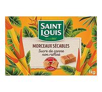 Saint Louis Sucre de canne non raffiné, morceaux sécables - La boîte de 1kg
