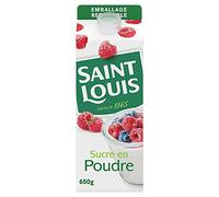SAINT LOUIS - Sucre En Poudre 650G - Lot De 4