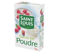 SAINT LOUIS - Sucre En Poudre Classique À Bec Verseur 1Kg - Lot De 4
