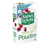 SAINT LOUIS - Sucre En Poudre Classique À Bec Verseur 1Kg - Lot De 4