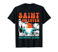 Saint Maarten Île des Caraïbes St Martin Beach Vacances T-Shirt