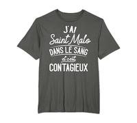 Saint-Malo Dans Le Sang Cadeau Malouins T-Shirt