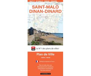 Saint-Malo et Dinard, Ille-et-Vilaine - Plan de ville | Blay Foldex