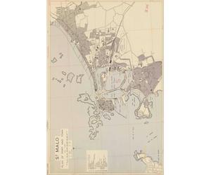 Saint-Malo France Map Journal: Vintage Map Notebook