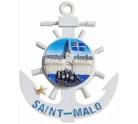 Saint Malo Ille-Vilaine France Aimant de Réfrigérateur Voyage Souvenir Réfrigérateur Décoration 3D Autocollant Magnétique Artisanat