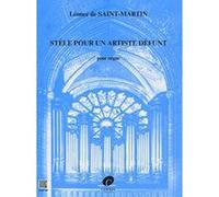 Saint-Martin Leonce De Stèle Pour Un Artiste Défunt Pour Orgue G