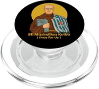 Saint Maximilien Kolbe Catholique Sainte Pologne PopSockets PopGrip pour MagSafe