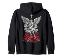 Saint Michael Archangel Defeating Satan Sweat à Capuche