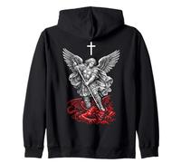 Saint Michael Archangel Defeating Satan Sweat à Capuche