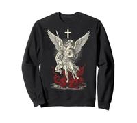Saint Michael Archangel Defeating Satan Sweatshirt