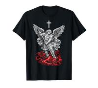 Saint Michael Archangel Defeating Satan T-Shirt