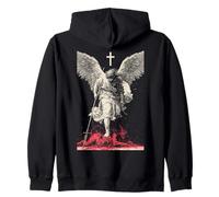 Saint Michael Archangel Streetwear Heavy Metal Y2K (on Back) Sweat à Capuche