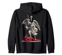 Saint Michael Archangel Streetwear Heavy Metal Y2K (on Back) Sweat à Capuche
