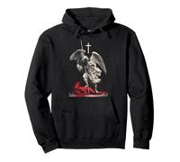 Saint Michael Archangel Urban Streetwear Heavy Metal Y2K Sweat à Capuche