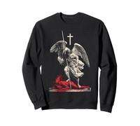Saint Michael Archangel Urban Streetwear Heavy Metal Y2K Sweatshirt