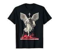 Saint Michael Archangel Urban Streetwear Heavy Metal Y2K T-Shirt